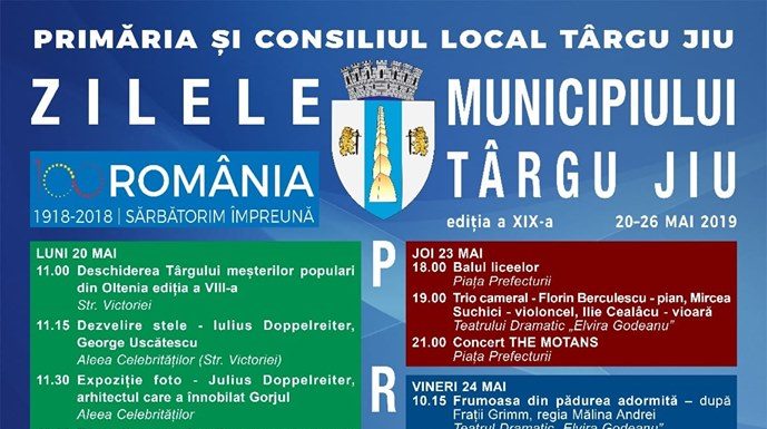 Încep Zilele Municipiului Târgu Jiu!