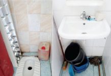 Am intrat în UE! – Școala Primară Pinoasa, fără apă curentă! Toaletele turcești, alimentate cu găleata ori bidonul!