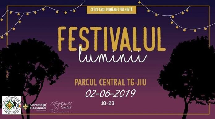 Festivalul Luminii, la Târgu-Jiu: Jocuri cercetăşeşti şi ateliere pentru copii