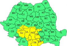 Gorjul, din nou, sub cod galben de ploi