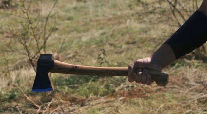 Bărbat din Albeni, reţinut după ce a ameninţat cu toporul un tânăr din comună