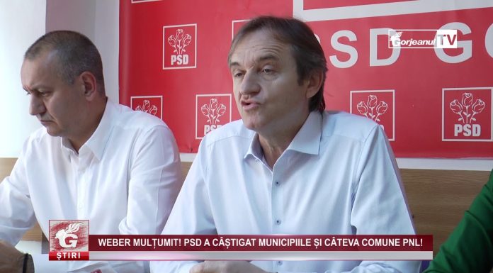 WEBER MULȚUMIT! PSD A CÂȘTIGAT MUNICIPIILE ȘI CÂTEVA COMUNE PNL!