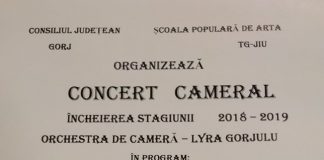 Un nou concert marca ,,Lyra Gorjului”, la Teatrul Dramatic ,,Elvira Godeanu”