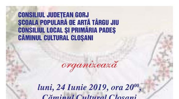 Spectacol folcloric la Cloșani, de Ziua Internațională a Iei