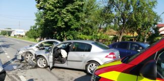 Șoferiță începătoare, rănită în accident