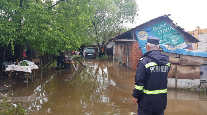 Gospodării din cinci localități, inclusiv Târgu Jiu, inundate