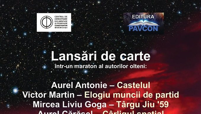 Sâmbătă, lansări de carte la Târgu-Jiu