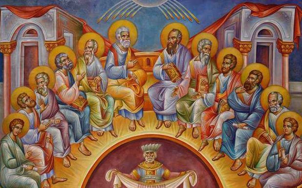 Lumina, şi Adevărul, şi Viaţa – Dumnezeu a Pogorât peste lume puterea Duhului Sfânt şi a întemeiat Biserica, pentru a temelui existenţa noastră!