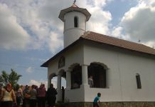 Sfântă Liturghie Arhierească la resfinţirea Bisericii din Parohia Prigoria, filia Bucşana, Protopopiatul Târgu-Cărbuneşti, Gorj