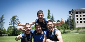 Exerciții inedite la antrenamentul U21 din cantonamentul din Italia