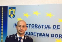 Victor Tuhașu este, de astăzi, noul purtător de cuvânt al IPJ Gorj