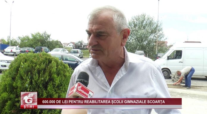 600.000 DE LEI PENTRU REABILITAREA ȘCOLII GIMNAZIALE SCOARȚA