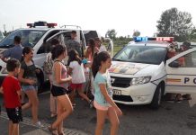 Poliția, în acțiune, în cartierul Narciselor