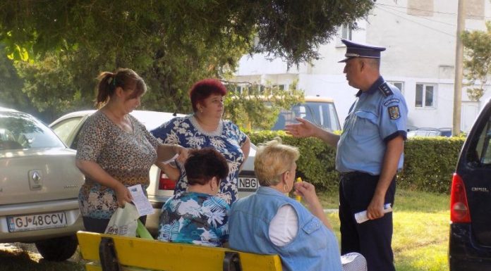 Polițiștii, în acțiune în Târgu-Jiu