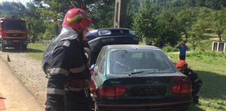 Incendiu de pădure, simulat la Runcu