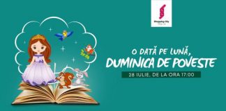 Teatru de păpuși, la mall-ul din Târgu-Jiu