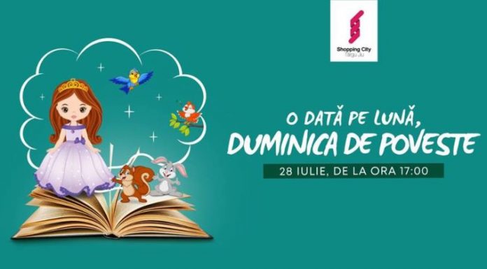 Teatru de păpuși, la mall-ul din Târgu-Jiu