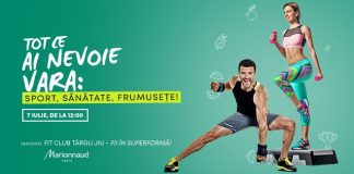 Invitație la un stil de viață sănătos, la mall-ul din Târgu-Jiu