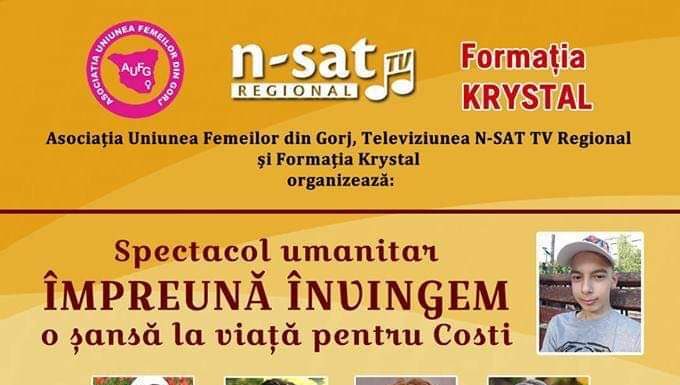 Spectacol caritabil pentru un copil de 14 ani, la Târgu Jiu