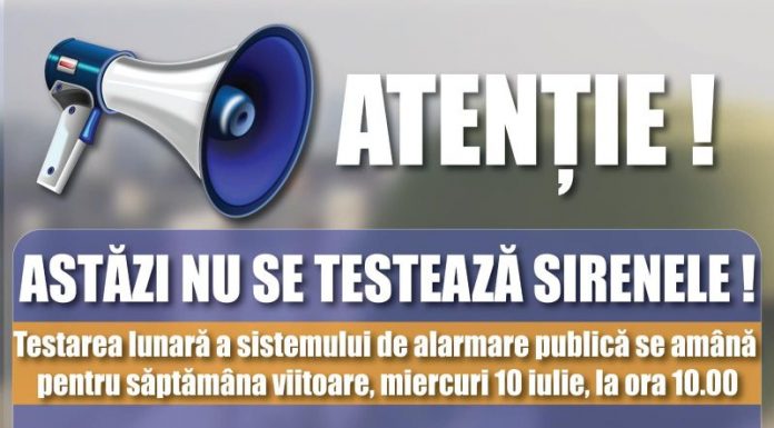 ,,Miercurea Alarmelor”, anulată pentru a nu perturba Bacalaureatul