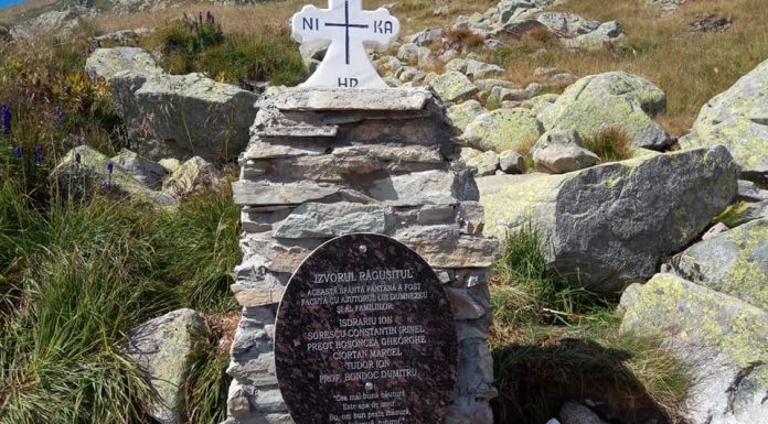 Izvor pentru setea turiștilor, în Pasul Urdele