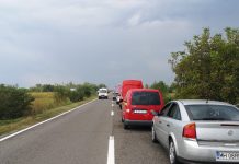 Foto: Mașină a Ydail, implicată într-un accident la Telești