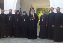Sfântă Liturghie Arhierească la Mănăstirea «Sfânta Treime» de la Strâmba-Jiu, Oraşul Turceni, judeţul Gorj – ,,Te compari cu alţii mai neputincioşi decât tine, fără să gândeşti că termenul de comparaţie, nu este între cei slabi şi neputincioşi, ci, între cei drepţi şi sfinţi”!