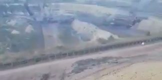 Fuge terenul, cu tot cu o bandă de cărbune a Carierei Jilț Nord, spre Runcurel! Mii de metri cubi de steril au luat-o la vale