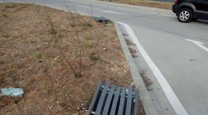 Parcare vandalizată pe DN 66