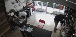 Filmat în timp ce a furat de două ori din același magazin