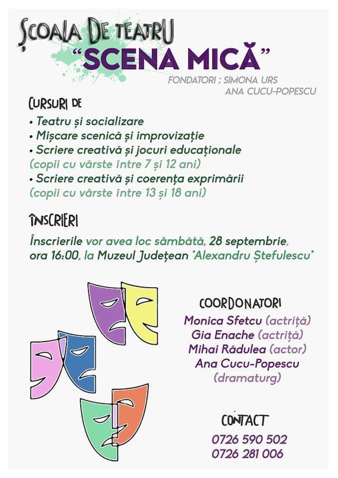 afis scoala de teatru