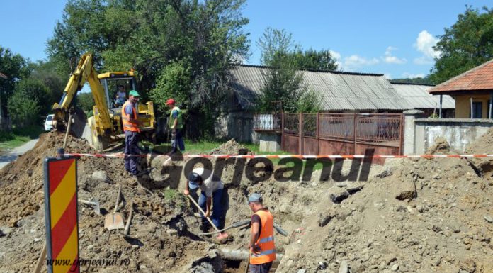 Noi reţele de apă şi canalizare la Bengeşti-Ciocadia
