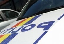 Poliția, în Piața Centrală din Târgu-Jiu