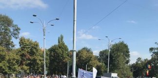 Angajați ai UM Sadu, protest la Guvern