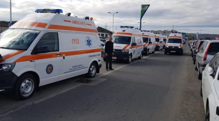 SJA Gorj, dotată cu șapte ambulanțe noi