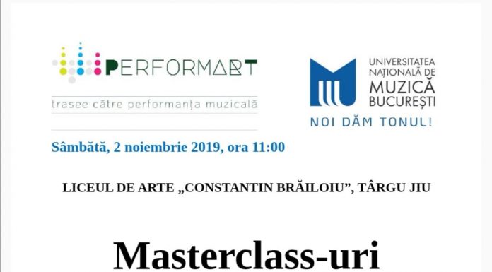 Evenimente cultural-artistice, sub egida PerformArt, la Târgu Jiu