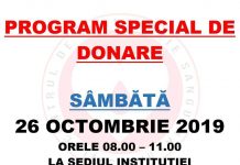 Program special de donare de sânge, la Târgu Jiu