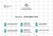 Programul lunii noiembrie, la Teatrul „Elvira Godeanu”