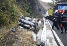 VIDEO: Accident pe Defileul Jiului