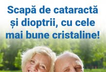 Prețuri promoționale la operațiile de cataractă și dioptrii, cu cele mai bune cristaline multifocale, la Opticline Dr. Angelescu