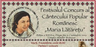 Recitaluri ale ansamblurilor ȘPA Târgu-Jiu, la ediția din acest an a Festivalului ,,Maria Lătărețu”