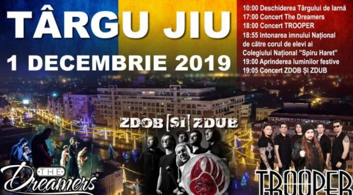 Program amplu la Târgu-Jiu, de Ziua Naţională a României