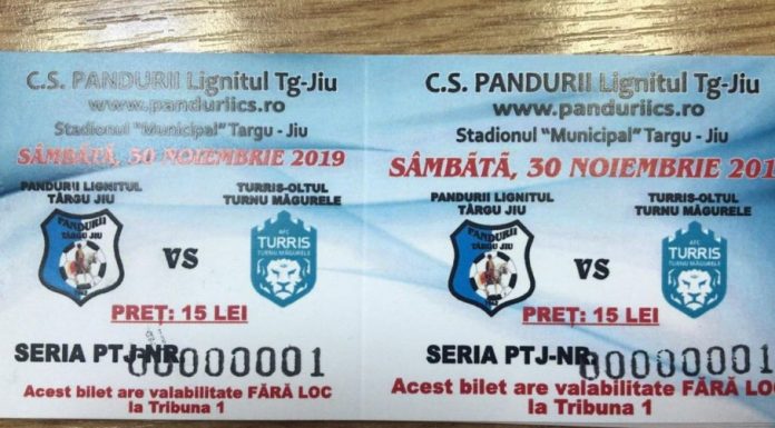 Au acces gratuit la meciul de sâmbătă al echipei Pandurii