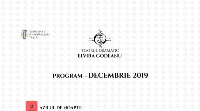 Programul lunii decembrie, la Teatrul Dramatic „Elvira Godeanu”