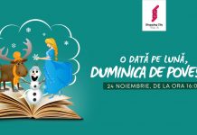 Teatru de păpuşi, la mall-ul din Târgu-Jiu