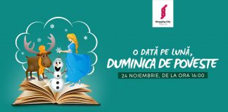 Teatru de păpuşi, la mall-ul din Târgu-Jiu