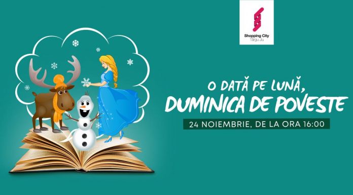 Teatru de păpuşi, la mall-ul din Târgu-Jiu