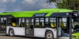 Autobuze electrice pe străzile din Bumbești-Jiu