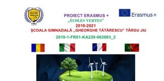 Școala verde, promovată de elevii Școlii Gimnaziale ,,Gheorghe Tătărescu” Târgu-Jiu într-un proiect ERASMUS+KA229