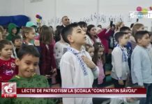 LECȚIE DE PATRIOTISM LA ȘCOALA ”CONSTANTIN SĂVOIU”